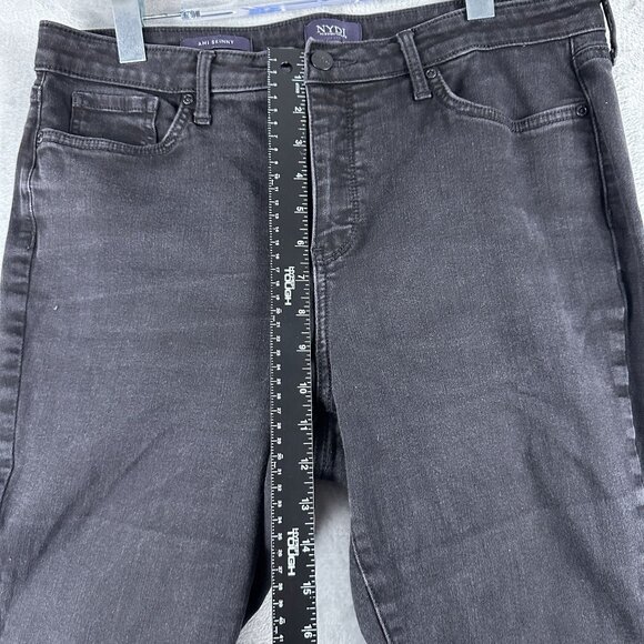 NYDJ AMI Skinny Jeans Womens Size 14P Lift X Tuck Technology Stretch Black - Picture 8 of 12